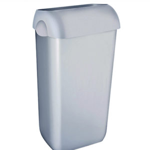 Abfallbehälter aus Kunststoff Satin inklusive Deckel mit Einwurföffnung