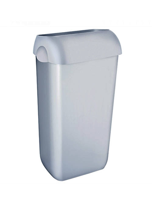 Abfallbehälter aus Kunststoff Satin inklusive Deckel mit Einwurföffnung